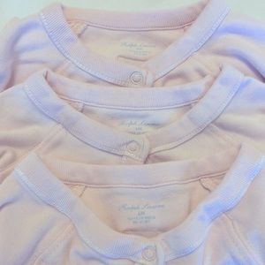 Ralph Lauren 3 sleeper set: (2) 6mo sleepers (1) 9 mo